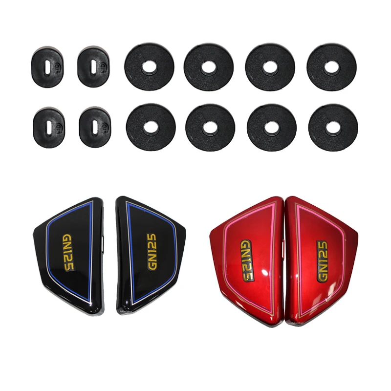 Motorcycle Accessories Motorcycle Accessories Panel Rubber of Side Covers for Battery & Tool for Haojue Suzuki Lifan GN125 GN125H Fixed Grommets Seals