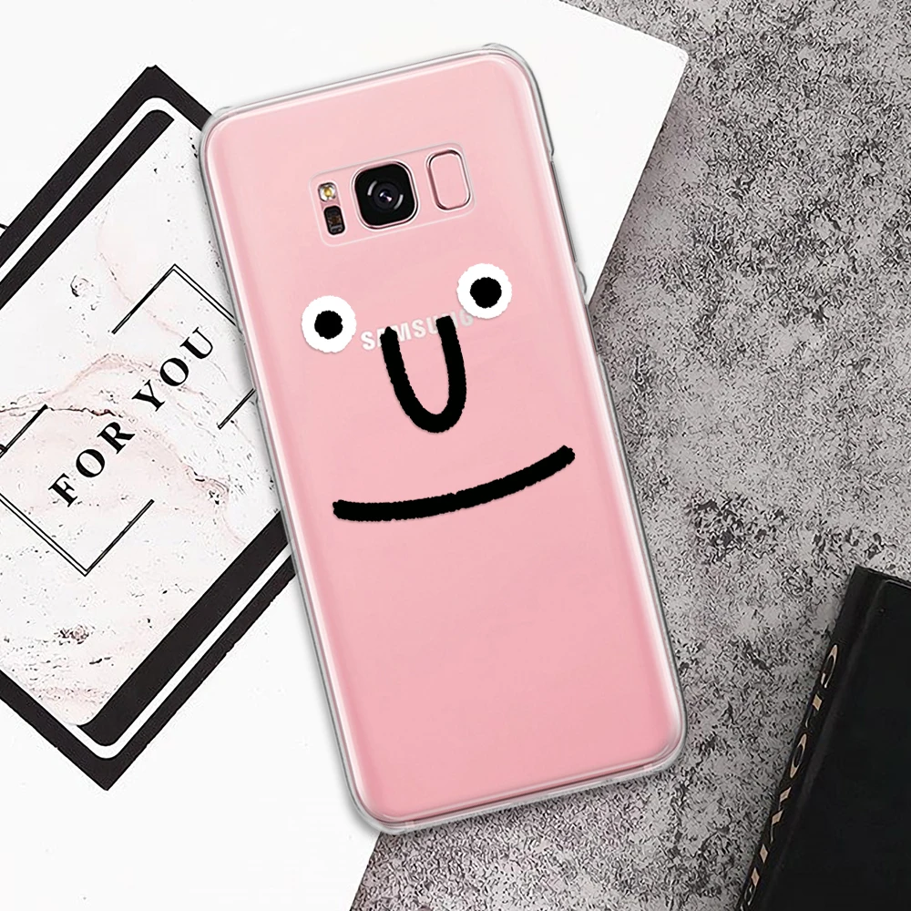 Мягкий термополиуретановый чехол для samsung Galaxy Note 10 Plus 9 8 5 A с большим носом и смайликом