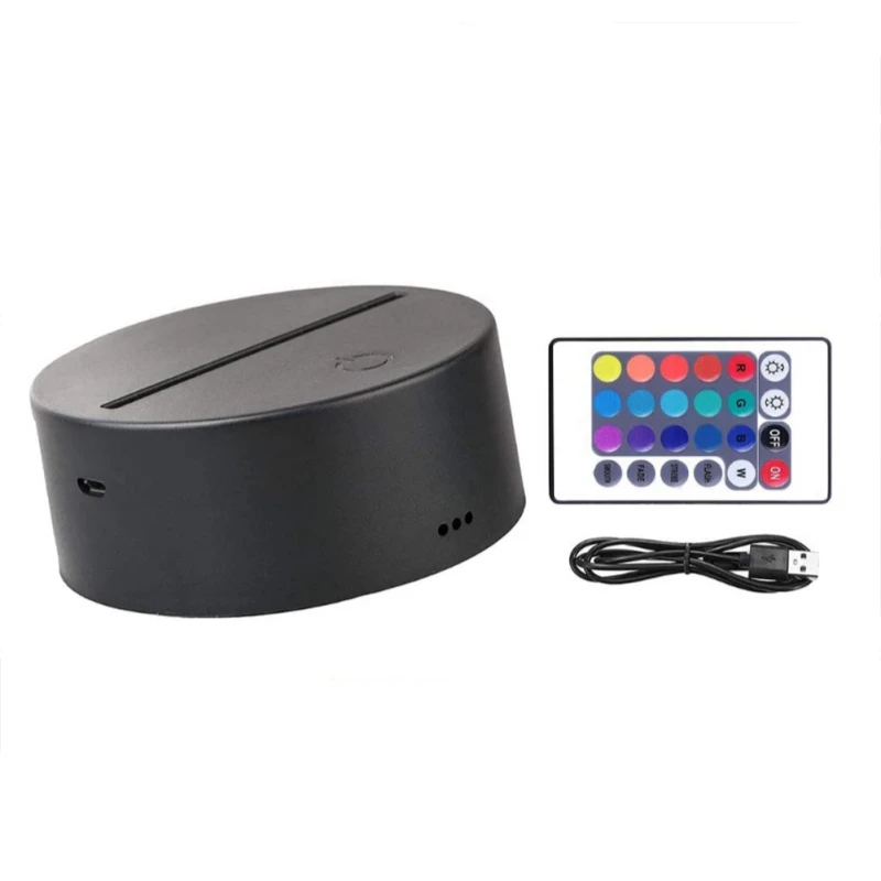 

LED Night Light 3D Remote Control Touch Colorful Night Light 3D Light Touch Lamp Children's Lights USB Charging Night Lamps