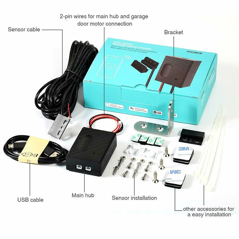 

Wireless Smart Home Car Garage Door Opener WiFi Remote Controller Switch WiFi Smart Switch Garage Door Opener High Quality