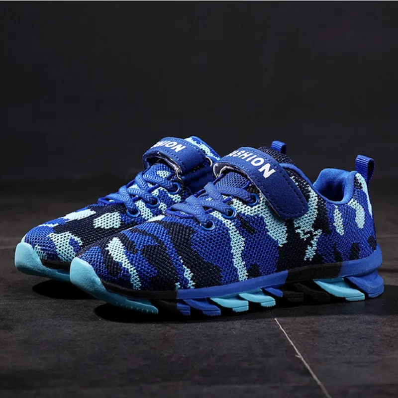 Children Shoes Camouflage Chaussure Enfants Sport Kids Sneakers Boys Shoes Breathable Non-slip Wear-resisting Running Shoes - Цвет: D