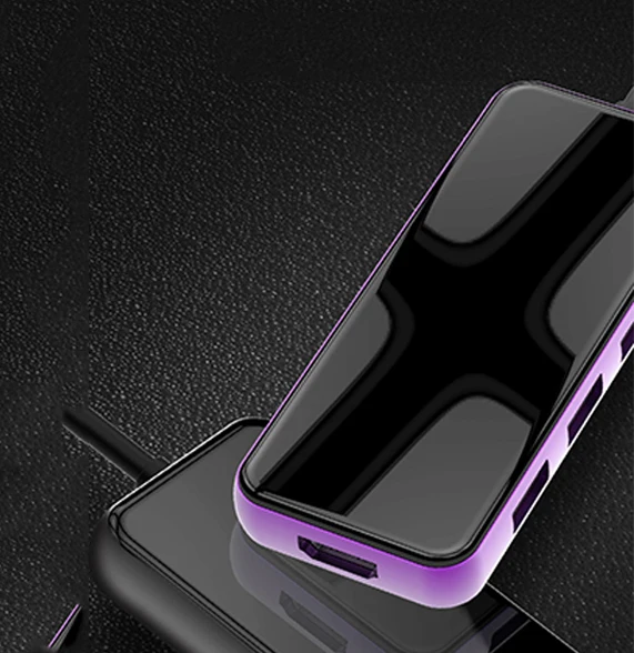 Тип-c Многофункциональная док-станция для ноутбука концентратор USB 3,0 стеклянный алюминиевый сплав 4K+ PD Быстрый хаб передачи данных