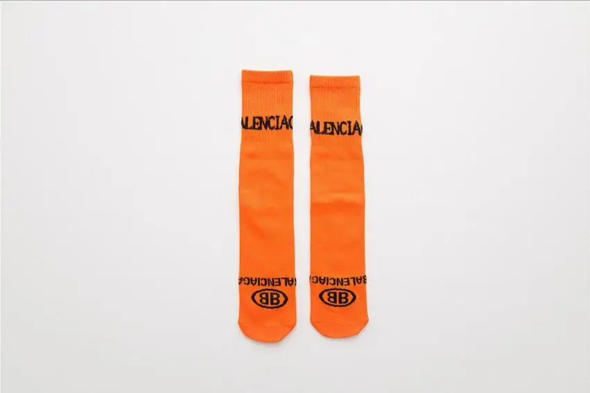 Orange Socks Детские хлопковые носки гольфы, гольфы детские носки для мальчиков и девочек милые детские хлопковые носки с героями мультфильмов для детей от 3 до 8 лет - Цвет: Orange Socks
