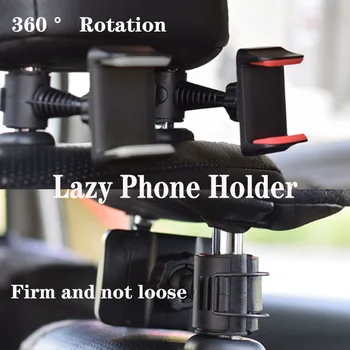 

Mobile Phone Holder Lazy stand Car Back Seat phone Holder Headrest Mounting Bracket Multi-angle Auto Accessories For iPhone 6 X