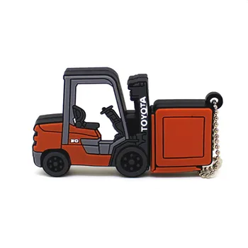 

Cartoon pendrive new style Forklift USB 2.0 4GB 8GB 16GB 32GB pen drive 128GB USB Flash Drive creative Pendrive 64GB
