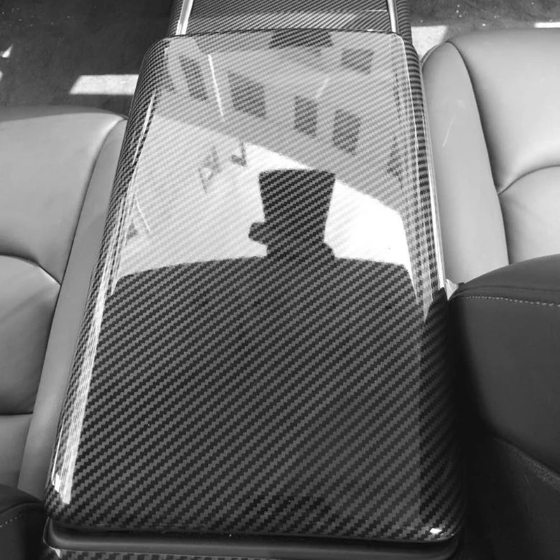 Для Tesla модель 3 внутренний центр хранения подлокотник Крышка отделка Аксессуары 4 цвета