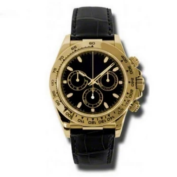 

luxury watches men 39mm AAA DAY TONA automatic sweeping watch No battery leather strap small dials work wristwatch Y5