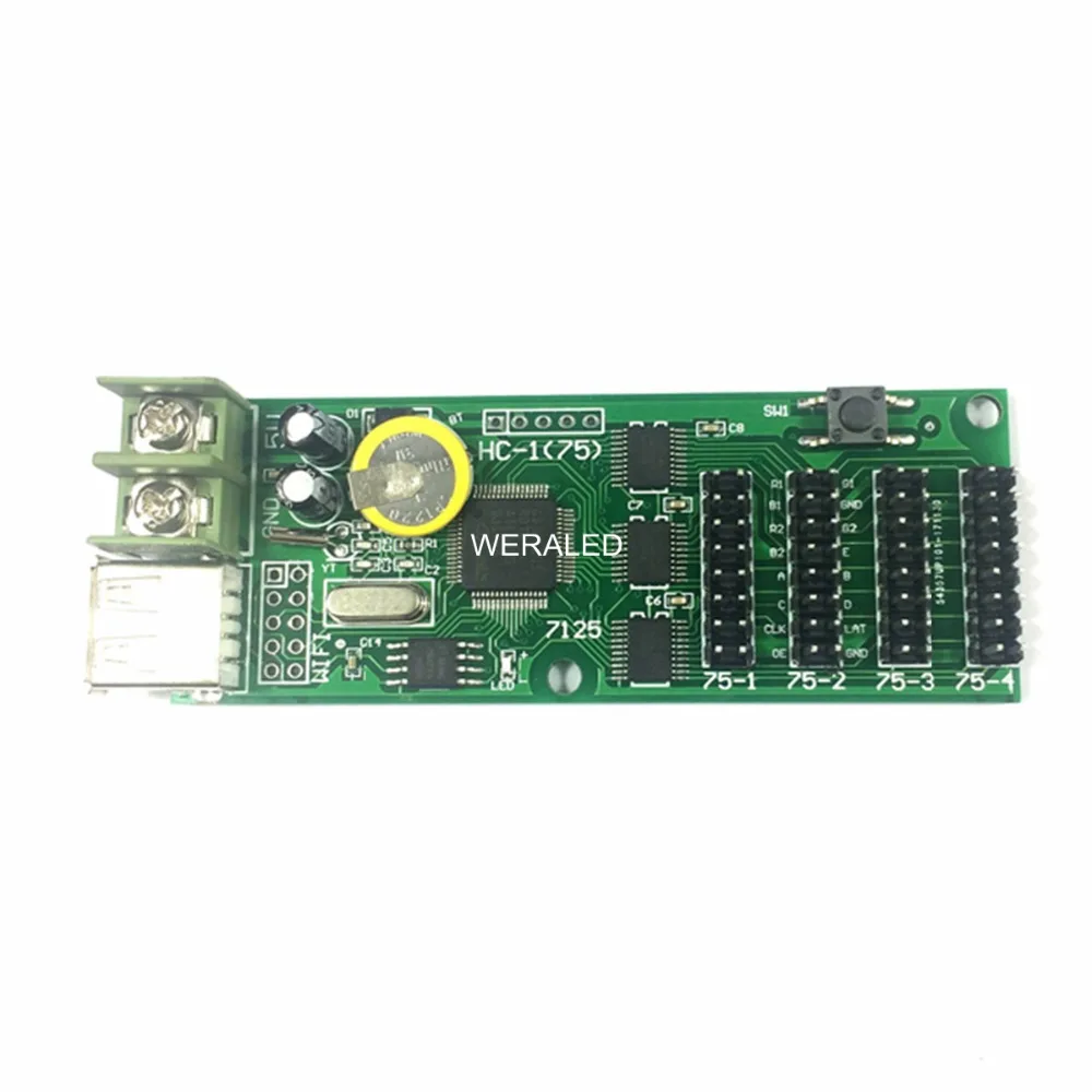 Самый дешевый Синьи RGB HC-1 HC-1S HC-1W текст светодиодный карты HC-2 Поддержка короткое видео Дисплей