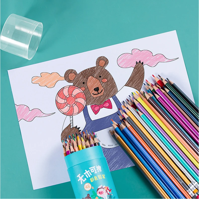 

24/36/48 pcs/set Oily Drawing Water Colored Pencils Wood Artist Painting Watercolor Pencil for Kids Students School Art Supplies