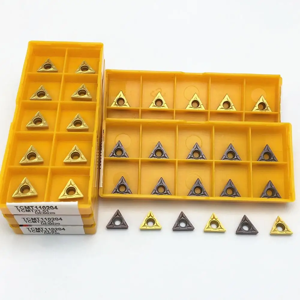 Herramientas de torno TCMT110204 VP15TF TCMT110204 UE6020 insertos de carburo internos herramientas de torneado plaquitas plaquita TCMT 110204 herramientas de corte