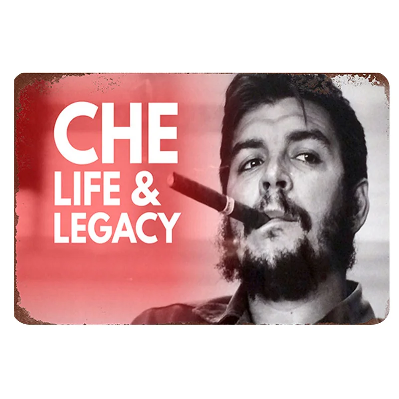 Фиолетовый Сигары Guevara металлический знак табличка Металл Винтаж жестяной знак паба Настенный декор для бара паба клуба человек ретро гаражная стена - Цвет: Фиолетовый