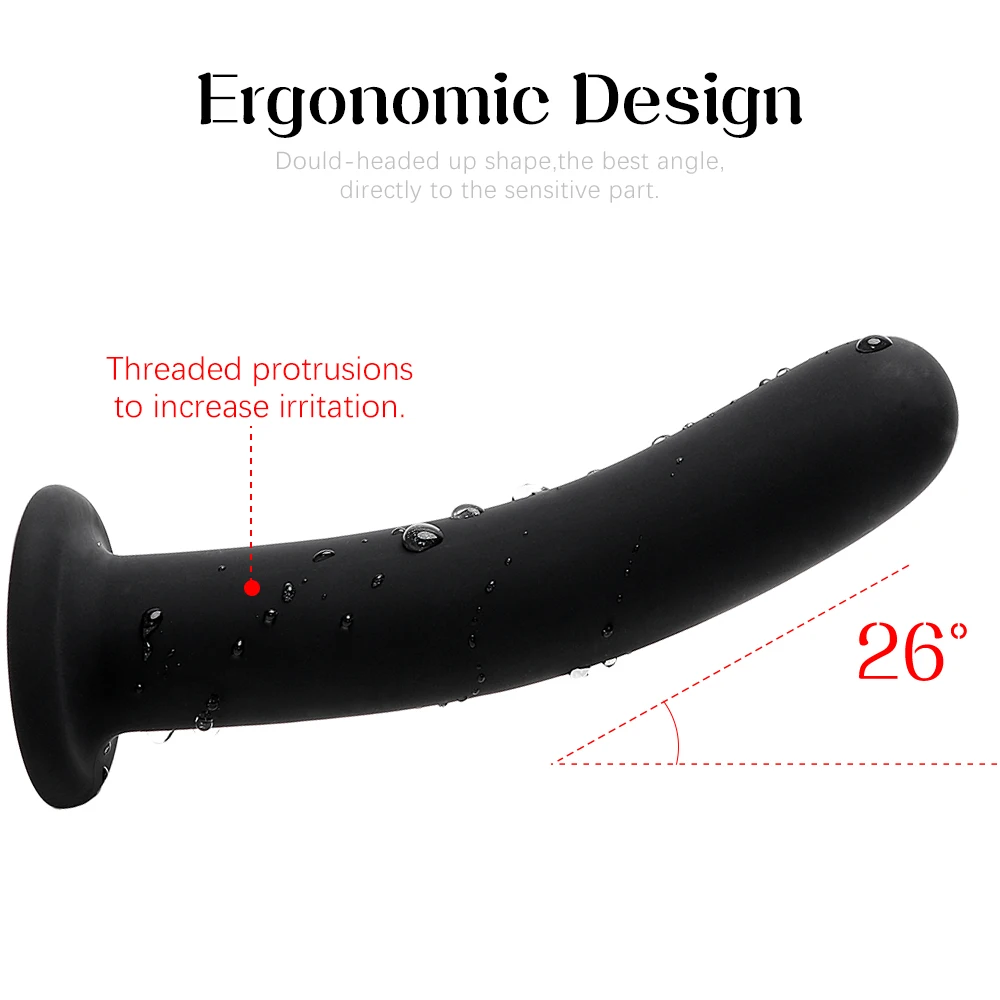 Силиконовая Анальная пробка мощная присоска Вагинальный массажер простаты