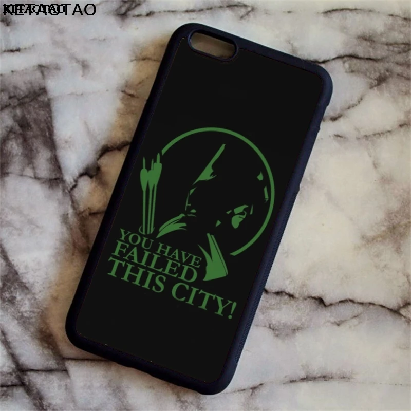 KETAOTAO DC Comics Superhero Green Arrow Phone Cases for iPhone 4S 5S 6 6S 7 8 X PLUS Samsung Case Soft TPU Rubber Silicone | Мобильные