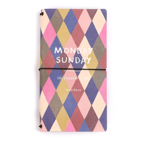 Kawaii Мультфильм A6 Bullet Journal путешествия тетрадь еженедельник дневник мягкая кожа школьный планировщик книжка мини-блокнот - Цвет: as photo 8