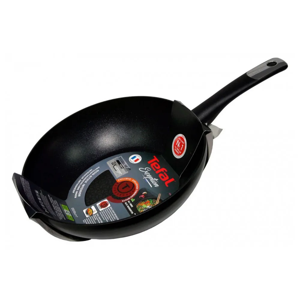 Сковорода-ВОК Tefal Exception, для индукционных плит, 28 см