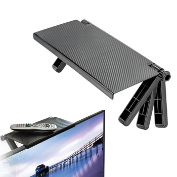 

1Pcs TV Screen Top Storage Holders Racks Desktop Storage Rack Adjustable Screen Caddy Screen TOP Shelf Home Storage Organization