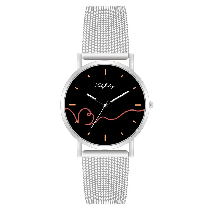 

New product promotion: a non digital love rope watch, fashion couple simple quartz mesh Watch