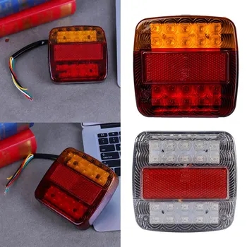 

2pcs 12V Trailer Truck Caravan 26LED Taillight Tail Light Turn Signal Indicator Brake Stop Lamp Number Plate Light Rear Reverse