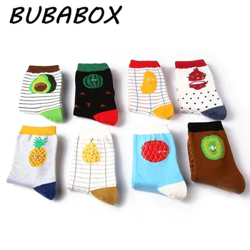 

Japanese Harajuku Cute Funny Socks Handmade Jacquard Fruit Kawaii Crew Socks Women Embroidery Cute Spring Socks