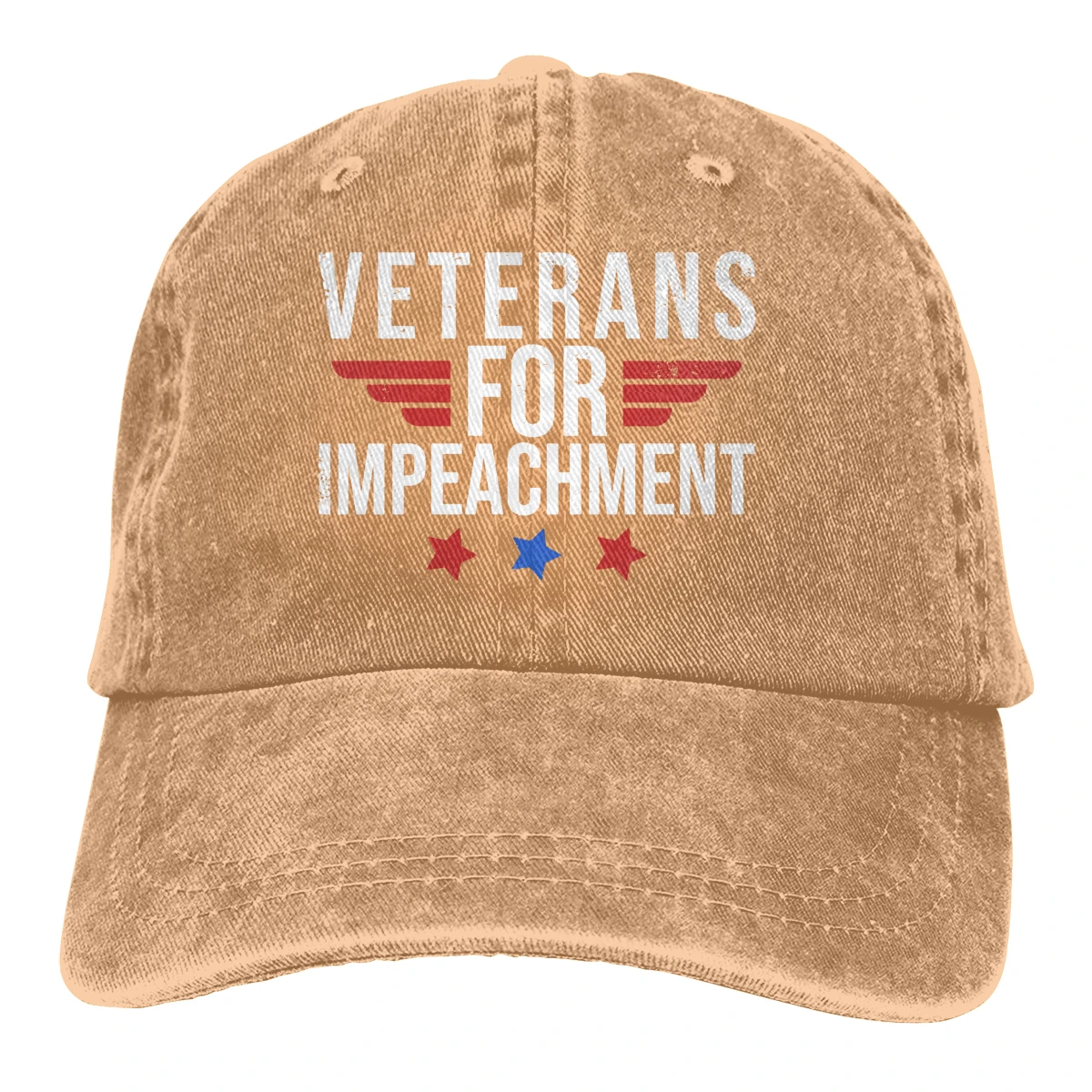 Veterans Impeach Trump Casquette Deep Heather Unisex Mens Womens Denim Strapback Baseball Cap Adjustable Golf Dad hat - Цвет: Хаки