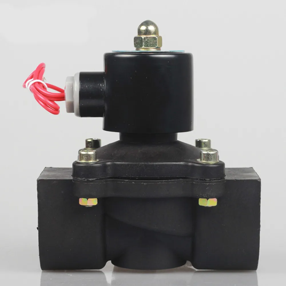 DN08/10/15/20/25/32/40/50 AC 110V AC 220V DC 12V DC 24V Пластик нормально закрытый электромагнитный клапан воды клапан переключающего клапана
