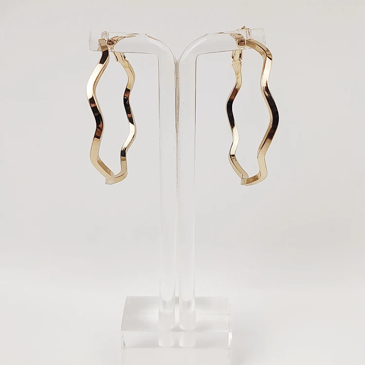 New Good Quality Hoop Earrings Ripple Round Charming Retro Popular Exaggerated Trendy Gift HipHop Blog Party Girl Bling Gold 029 | Украшения