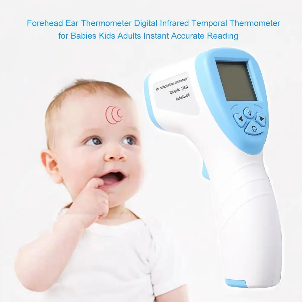 

Non-contact Digital Infrared Forehead Ear Thermometer Gun Portable Temperature Baby Adult LCD Display Digital Laser Temperature