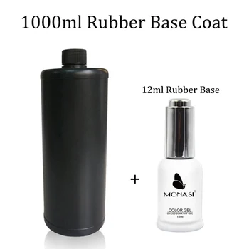 

1000ml Large Volume Rubber Base Coat,Soak Off Long-lasting Healthy MONASI Base For Gel Polish
