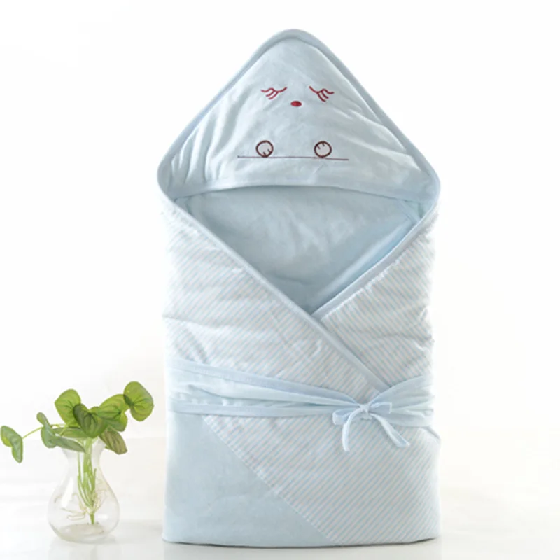 Baby Boys Girls Blanket Wrap Double Layer Fleece Baby Swaddle Sleeping Bag For Newborns Baby Bedding Blanket 90*90cm