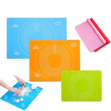 Прямая с фабрики утолщенная силиконовая подкладка для замешивания теста термостойкий Нескользящие антипригарное покрытие прокатки площадку кухонные инструменты для выпечки