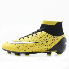 Мужская подошва AG высокие лодыжки Открытый Бутсы футбольные бутсы обувь футбольные бутсы
