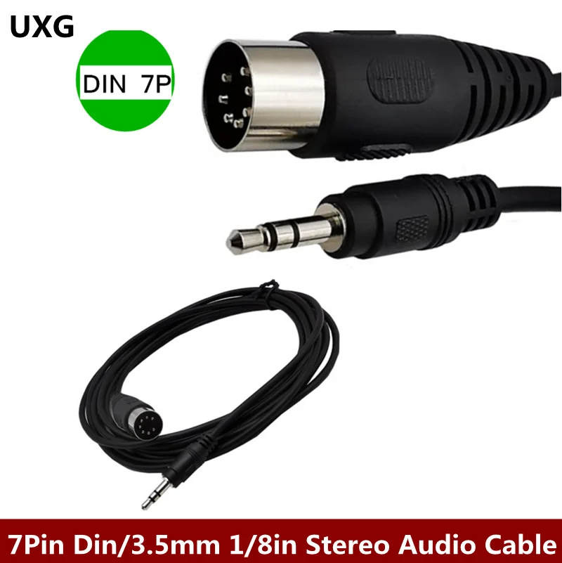 Enchufe macho MIDI Din/7P, 1 piezas, 3,5mm, 3 1/8 pulgadas, estéreo, Cable de Audio de 50cm, para PC, 0,5 1,5 m, 3m - AliExpress Ordenadores y oficina