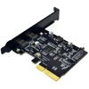 PCI-E PCI Express 4X To USB 3.1 Gen 2 (10 Gbps) 2-Port Type C Expansion Card ASM3142 Chip 15-Pin Connector For Windows/Linux ► Photo 2/6