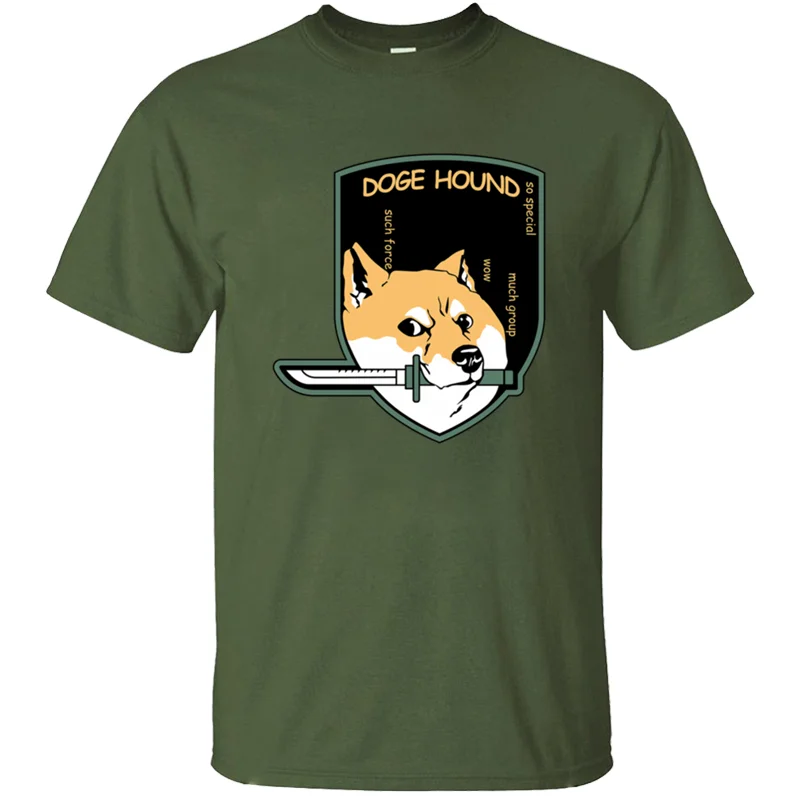 Новая модная Классическая футболка doge hound dog, уличная одежда размера плюс, 3xl, 4xl, 5xl, Мужская футболка с надписью, свободная футболка с круглым вырезом
