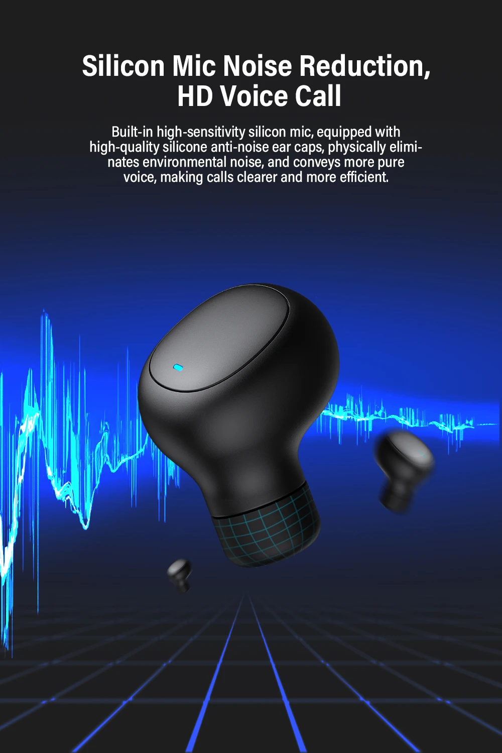 YTOM T3 TWS мини True Беспроводной Bluetooth 5,0 наушники с светодиодный дисплей Bass, хенд фри, наушники для спорта смартфонов pc Бег