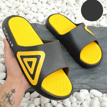 

Women Slippers Slides Solid Thick Sole Beach Sandals Woman Man Cute Bathroom Slippers Flip Flops Summer Gril Shoes