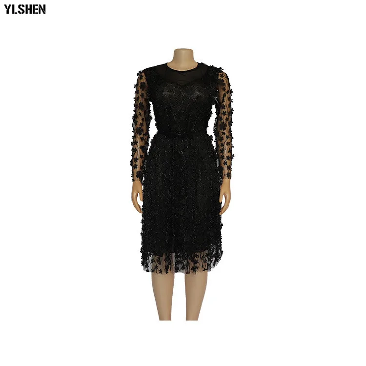 African Dresses for Women Dashiki 2019 New African Dress Africa Clothes Bazin Sexy Embroidered Glitter Robe Africain Grown 14