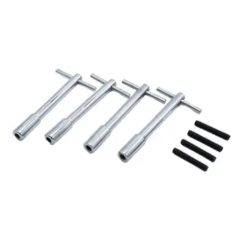 

Aluminum Alloy T-Wrench + Bolt Aluminum Valve Cover T-Bar Wing Nut Bolts 1/4-20 Hold Down For Sbc For Bbc