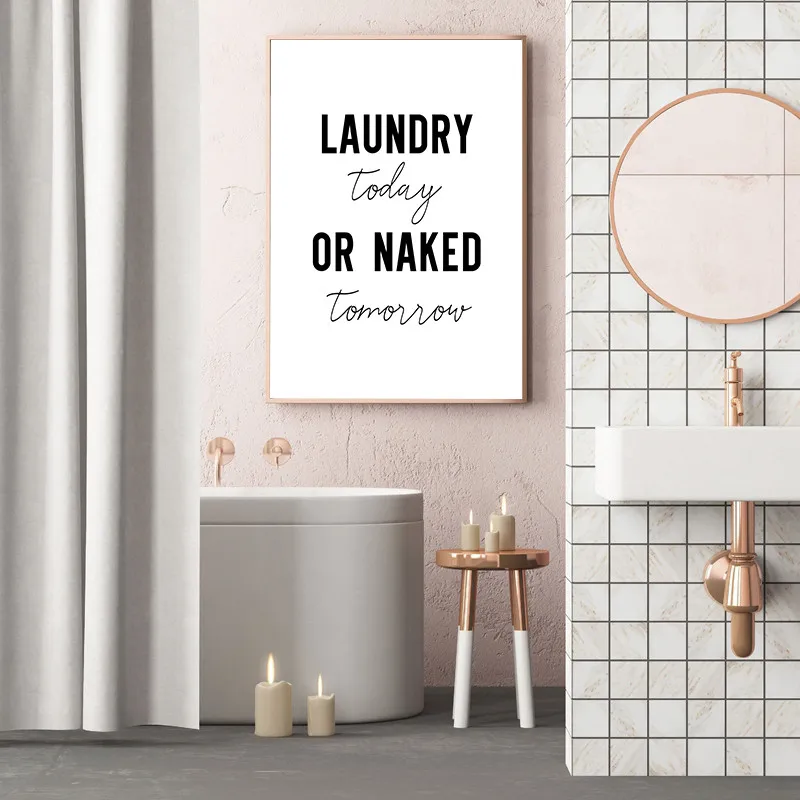 Laundry-Signs-Wall-Art-Canvas-Painting-Poster-Print-Black-White-Wash-Dry-Fold-Repeat-Molecular-Picture (3)
