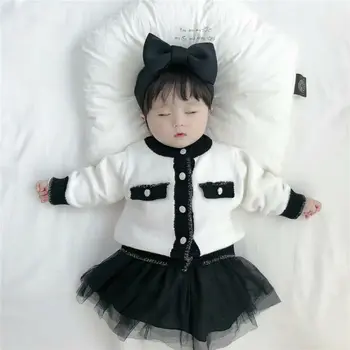 

Pudcoco New Winter 2pcs Toddler Baby Girl Clothes Long Sleeve Elegant Cute Coat Tutu Mesh Dress Casual Outfits Set Tracksuit
