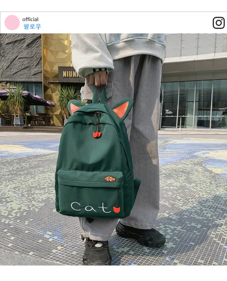 Аниме женский рюкзак Мультфильм Mochila для девочек мальчиков путешествия рюкзак милый кот печать сумка на плечо для подростков