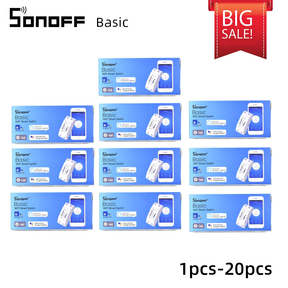 Wi Fi выключатель Itead Sonoff Basic беспроводной света для дистанционного управления DIY