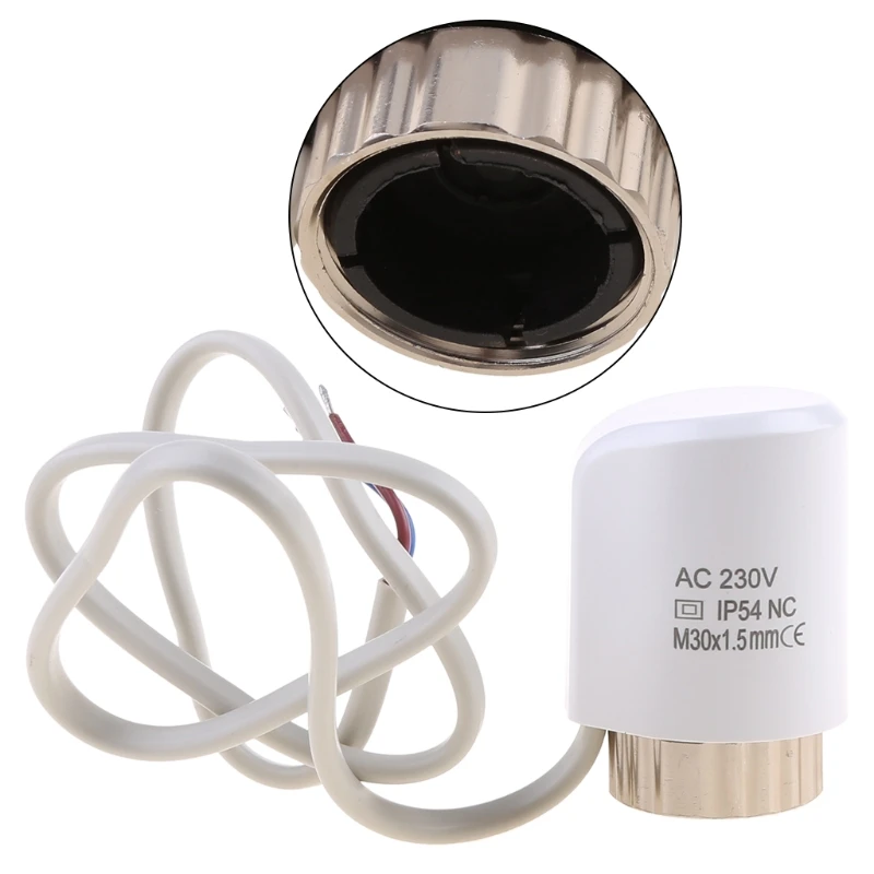 

Dropship Electric Thermal Actuator AC 230V Normally Closed NC M30*1.5mm for TRV Thermostatic Radiator -Valve Underfloor Heating