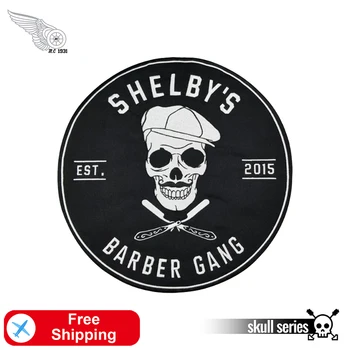 

Shelby Barber Gang Embroidery Patch Iron on Stickers for Clothing DIY Custom Design Large Back Size Jackets Skull Appliques