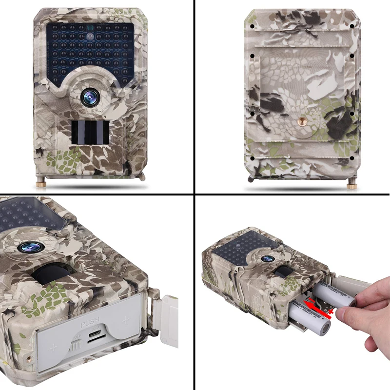 PR200 Trail camera 49 шт. 940nm ночного видения инфракрасный светодиодный камера для охоты 12MP Водонепроницаемая видеокамера для дикой природы Ночная фото ловушка