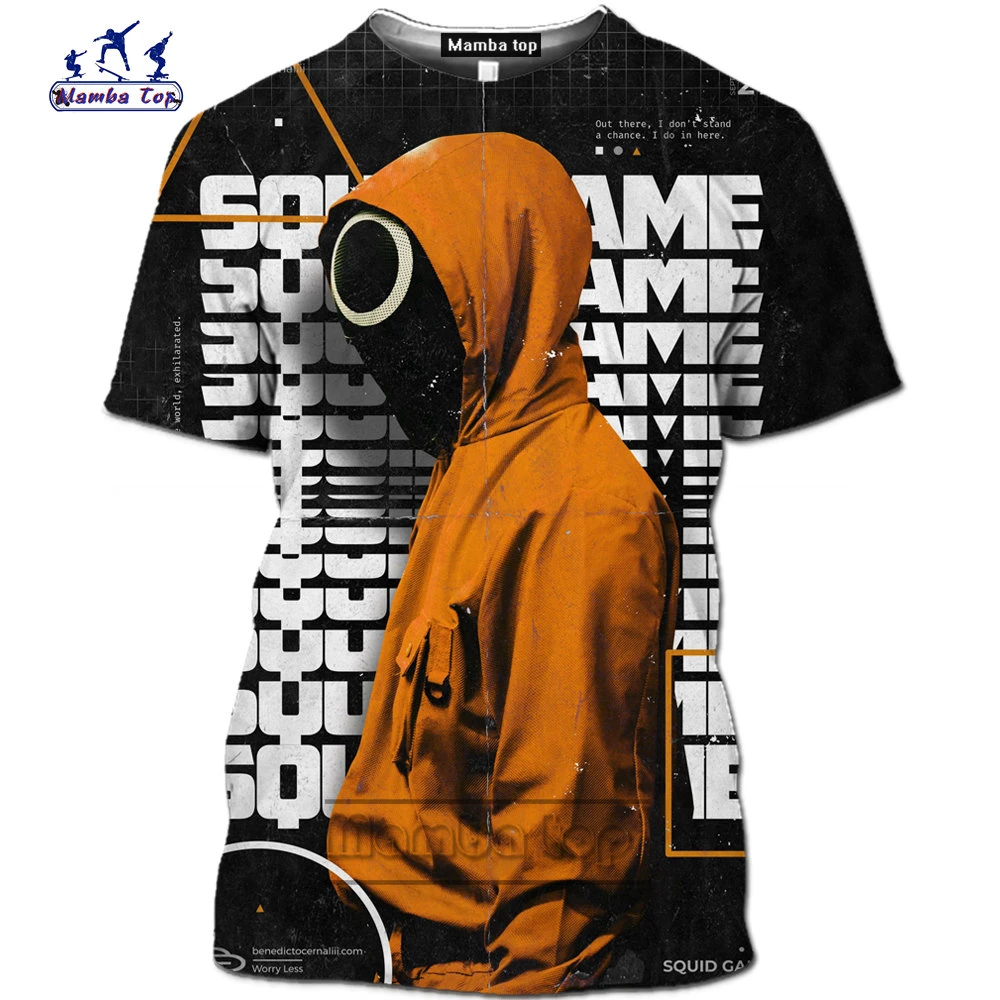 Mamba Top Squid Game Costume Shirt Men 3D Print Summer Korean Drama 456 Mask  Tee Fun Harajuku Fashion Cosplay T shirts Wholesale|T-Shirts| - AliExpress