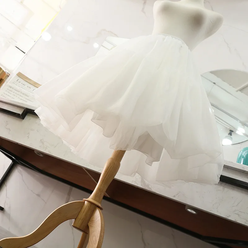 Casual Tea Length Lolita Petticoat Tulle Hoopless Cosplay Underskirt