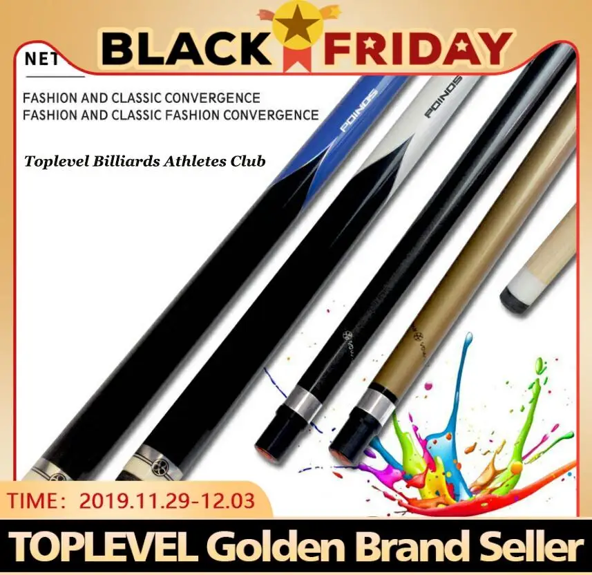 

New Arrival POINOS Brand CY Billiard Pool Stick Cue Kit Tips 13mm 11.5mm 10mm Gold Blue White Black Colors Duarble China 2019