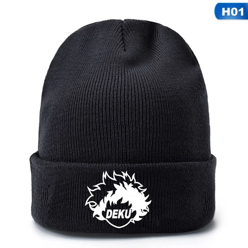 HT1759H01 Аниме мой герой Academy осень зима уличная теплая вязаная шапка Skullies Beanie шапка Косплей Костюм Новинка - Цвет: HT1759H01