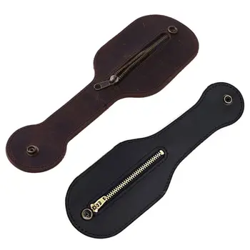 

Mini Coin Purse Crazy Horse Leather Racket Snap Belt Multi-Tool Storage Bag C6UD